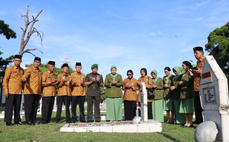  Ziarah Rombongan HUT Ke-1 Kodam XIX Tuanku Tambusai,Semangat Juang Pahlawan Jadi Teladan Prajurit