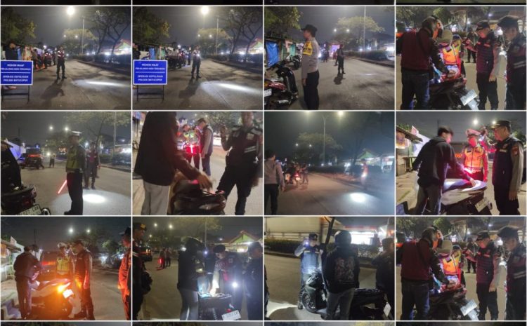  Cegah Tawuran dan Kejahatan Jalanan, Polsek Batuceper Gelar Operasi Cipta Kondisi Dini Hari