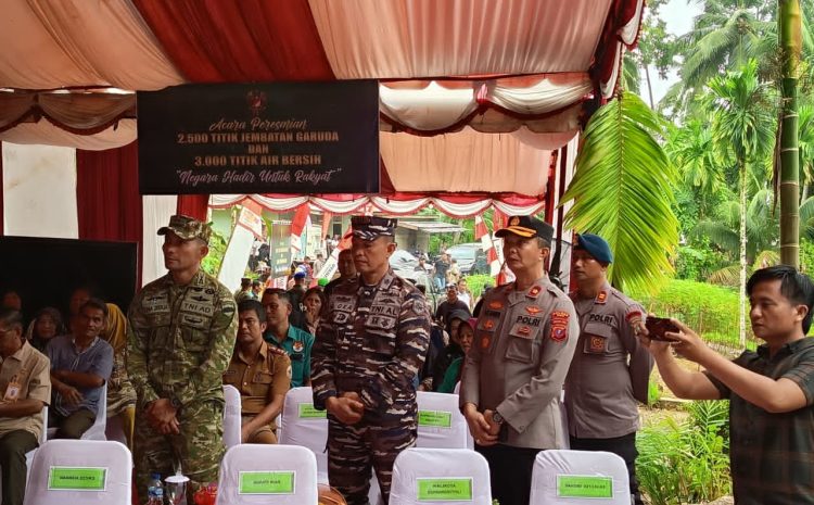  Pangdam I/BB Hadiri Launching Jembatan dan Sumur Bor Nasional di Gunungsitoli