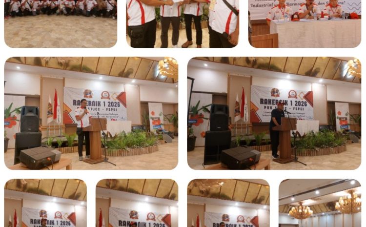  Rakernik I 2026 PUK SPJCC FSPGI, Bangun Sinergi dan Perkuat Hubungan Industrial yang Harmonis,Adil dan Sejahtera