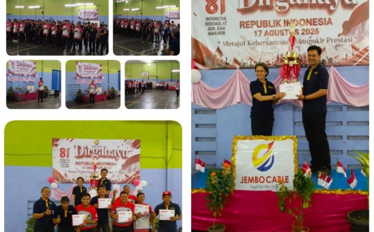  Closing Ceremony HUT RI ke-81 di GOR Jembo Meriah,Final Tarik Tambang Jadi Puncak Perayaan