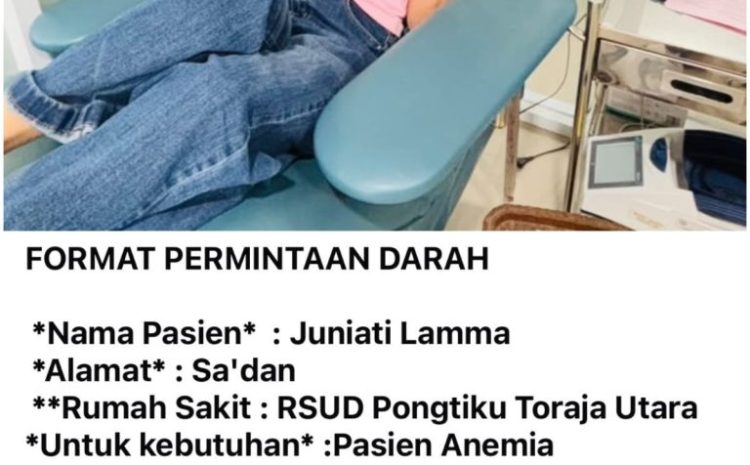  “Aksi Kemanusiaan MPC Pemuda Pancasila Toraja Utara,Bantu Guru SMA 2 Rantepao Dapatkan Donor Darah”