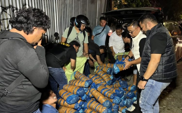  Polrestabes Medan Bongkar Pengiriman 93 Kg Ganja, Aksi Pelaku Sempat Terjadi Kejar Kejaran dengan Petugas