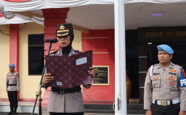  Polresta Deli Serdang Gelar Upacara Peringatan Hari Juang Polri Tahun 2026