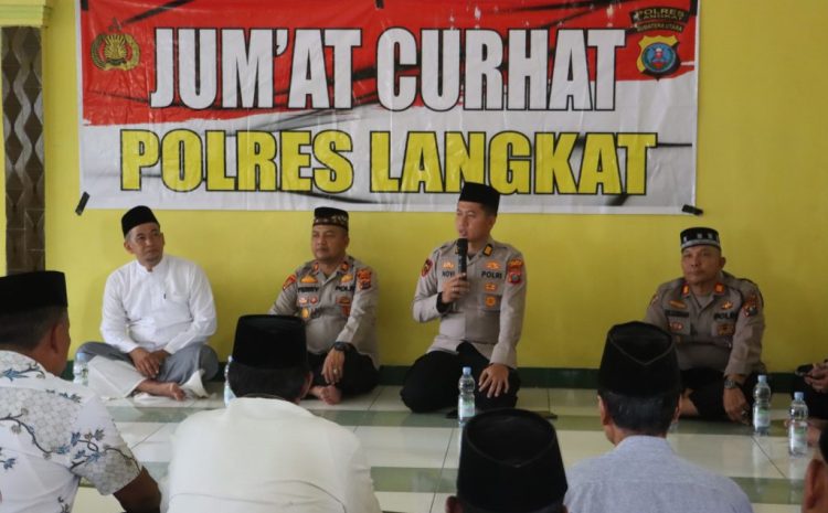  Jumat Curhat Polres Langkat,Perkuat Kamtibmas Bersama Masyarakat Banyumas