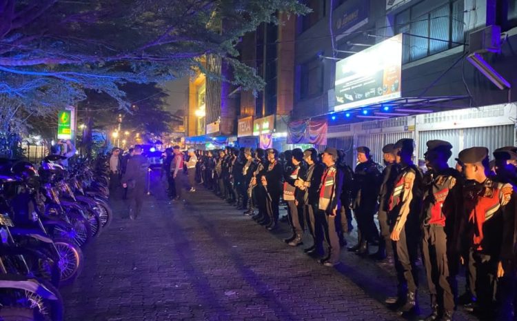  Brimob Sumut dan Polrestabes Medan Sisir Jalanan Kota, Bubarkan Aktivitas Balap Liar
