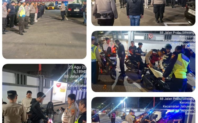  Antisipasi Guantibmas Diwilayah Hukumnya, Polsek Jatiuwung Gelar Patroli Mobile
