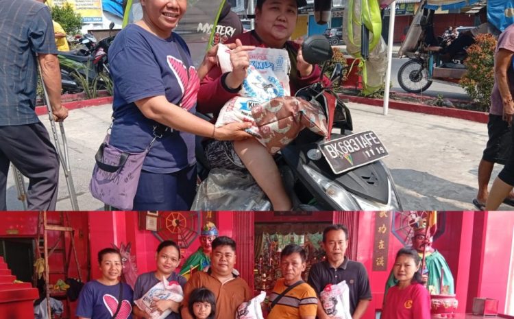  Klenteng Kwan Te Kong Kembali Berbagi,Salurkan Sembako kepada Lansia dan Penyandang Disabilitas