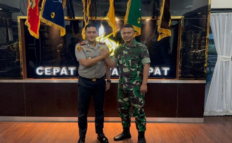  Perkuat Sinergitas TNI-Polri, Kapolres Binjai Bersama PJU Silaturahmi ke Mako Yonif Raider 100/PS.