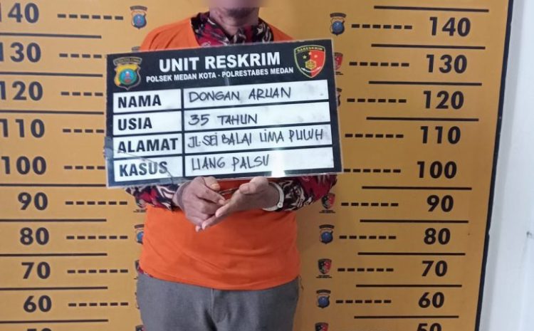  Edarkan Uang Palsu di Pajak Simpang Limun, Pria Asal Batubara Ditangkap Personel Polsek Medan Kota