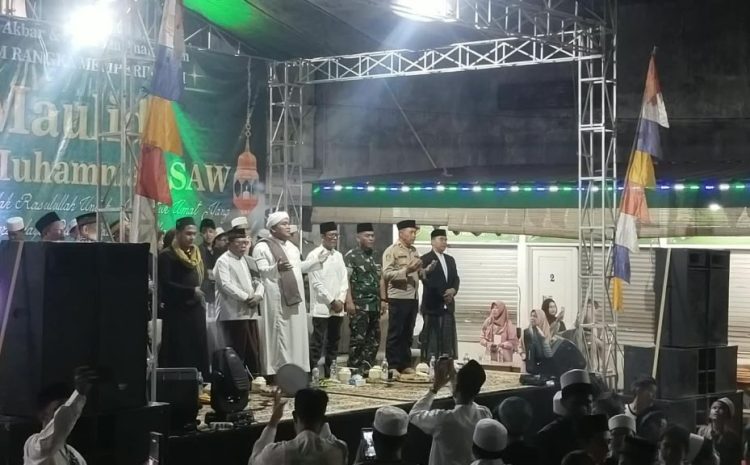  Polsek Batuceper Kawal Peringatan Maulid Nabi Muhammad SAW di Masjid Jami’ Al Huda 
