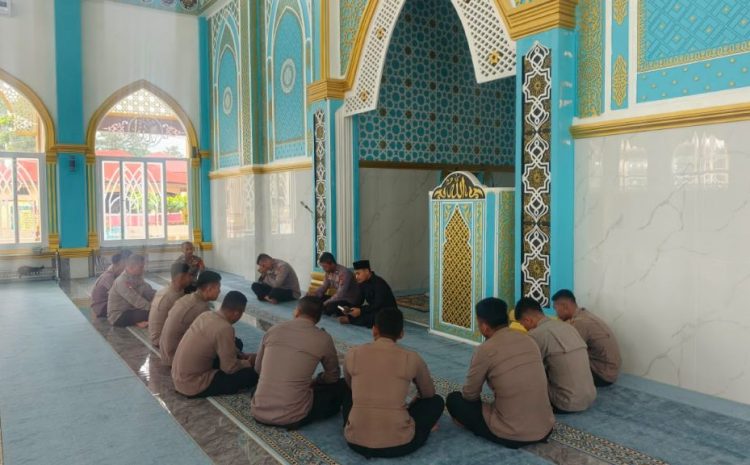  Perkuat Mental dan Spiritual, Personel Kompi 1 Yon C Brimob Sumut Ikuti Binrohtal