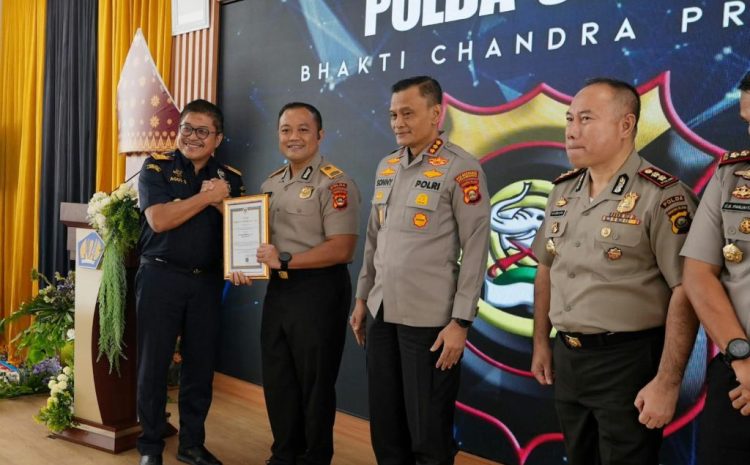  Perkuat Sinergi Lawan Narkotika,Polda Sumsel Terima Penghargaan dari Kementerian Keuangan