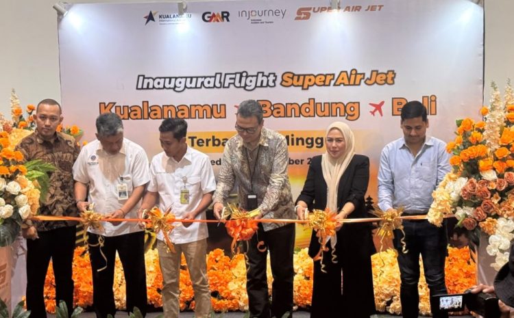  Super Air Jet Buka Rute Kualanamu – Bandung, Konektivitas Sumut Makin Luas
