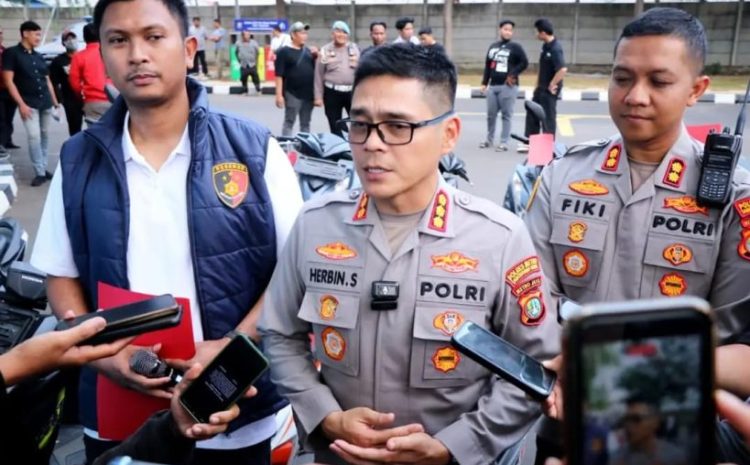  Dua Pekan Polres Metro Tangerang Kota Bongkar 59 Kasus,Sita 33 Motor dan 3 Senpi dengan 38 Tersangka