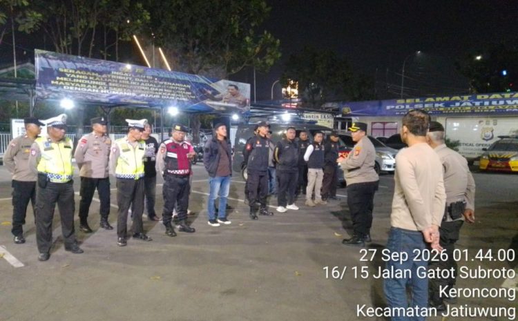  Razia Dini Hari, Polsek Jatiuwung Sisir Wilayah Antisipasi Tawuran dan Curanmor