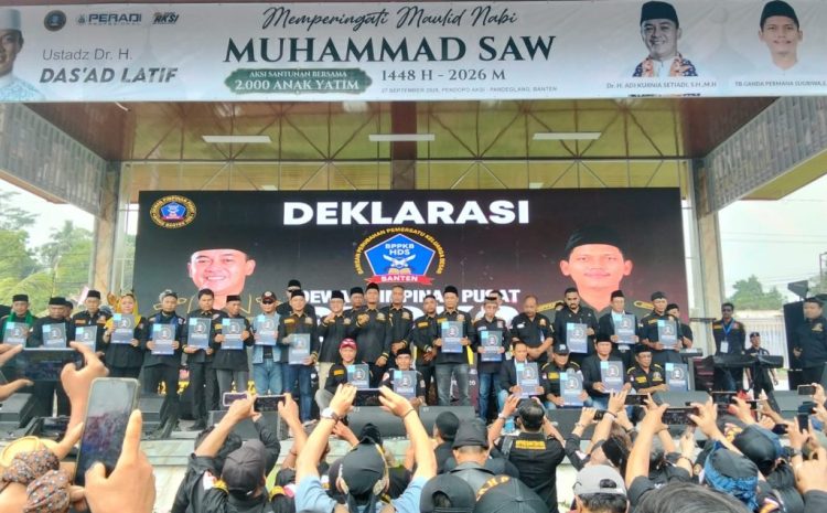  Deklarasi BPPKB HDS di Pandeglang,Ribuan Anggota Hadir, 2.000 Anak Yatim Disantuni