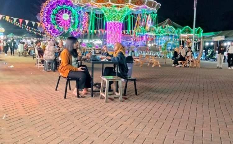  Pasar Malam RTH Syech Yusuf Gowa Jadi Destinasi Hiburan Murah,UMKM Ikut Kecipratan Rezeki