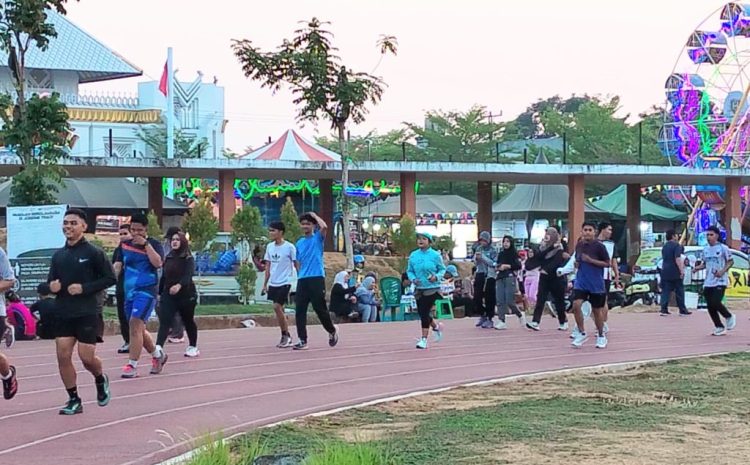  Setiap Sore,Jogging Track Syech Yusuf Gowa Ramai Dipadati Warga Berolahraga