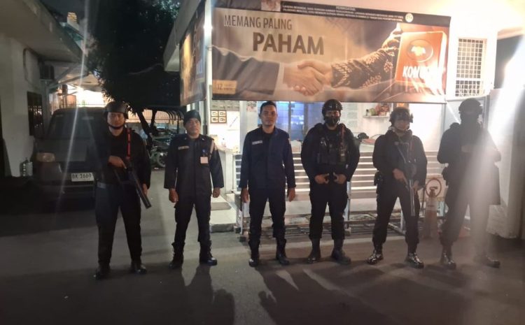  Brimob Sumut Bersama Polrestabes Medan Patroli Malam, Cegah Kejahatan Jalanan