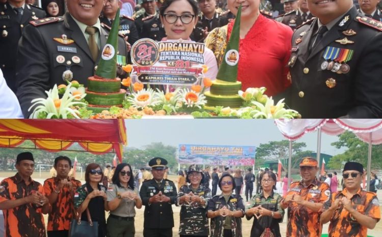  HUT TNI ke-81, Polres Toraja Utara Tegaskan Soliditas dan Sinergi TNI-Polri