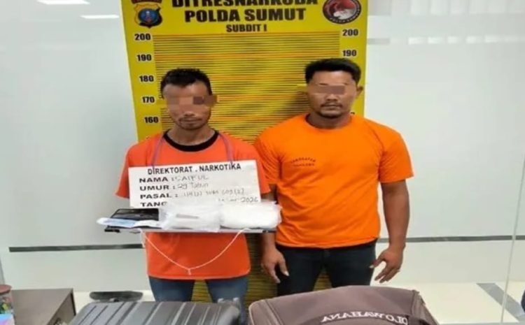  Polda Sumut Amankan Dua Penumpang Pesawat di Kualanamu,Sabu 1 Kilogram Disita