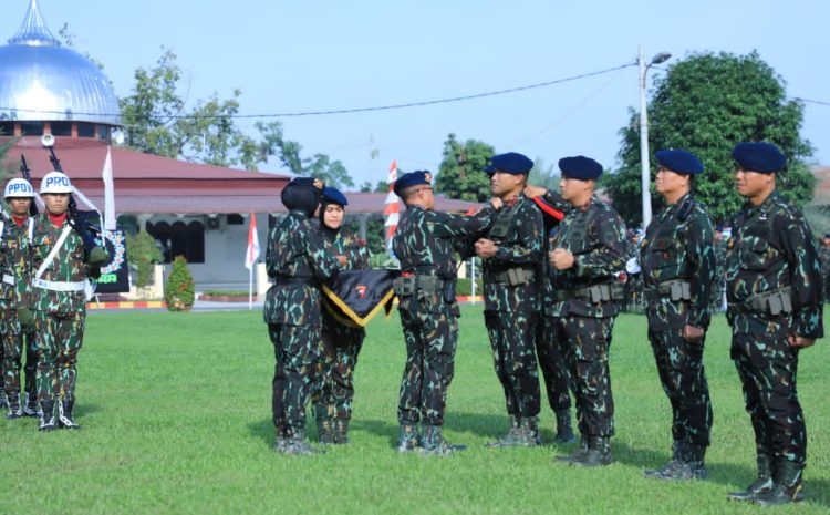  Estafet Kepemimpinan, Dansat Brimob Polda Sumut Pimpin Sertijab Dua Danyon dan Pengukuhan Pejabat Utama