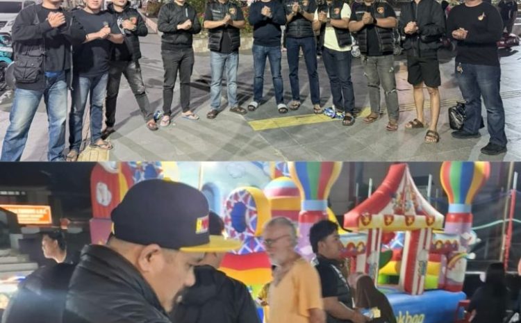  Patroli Humanis di Alun-Alun Rantepao, Satreskrim Polres Toraja Utara Bagikan Snack kepada Anak-anak