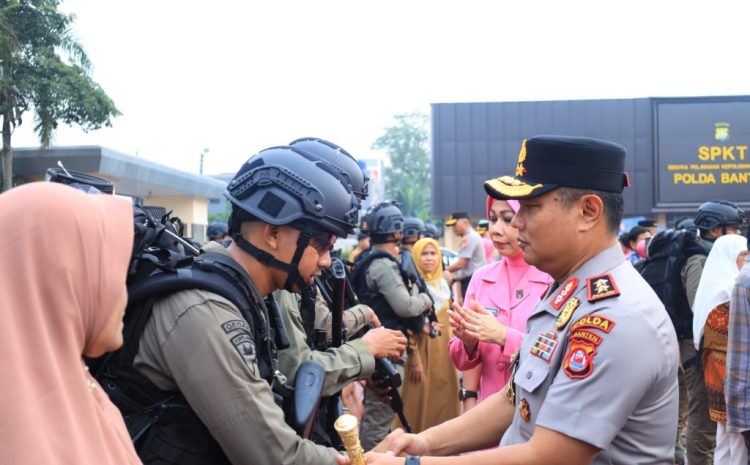 Kapolda Banten Lepas 45 Personel Brimob untuk Tugas Satgas Amole II di Papua