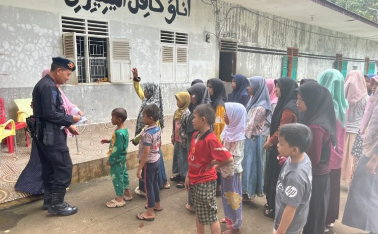  Sambut HUT Ke-81 Korps Brimob Polri, Yon C Pelopor Brimob Sumut Salurkan Bansos Kepada Anak Anak Panti Asuhan