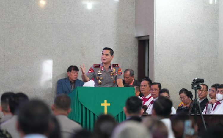  Pesan Kapolda Sumut, Minggu Kasih di Gereja HKBP Sudirman, Ajak Masyarakat Perangi Narkoba dan Jaga Kamtibmas
