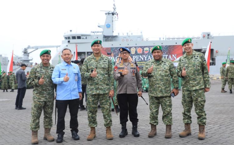  Dansat Brimob Polda Sumut Wakili Kapolda Hadiri Penyambutan Satgas YONIF 123/RJW Usai Tuntaskan Misi Operasi di Papua