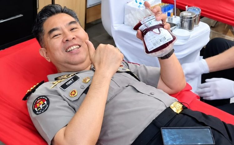  HUT ke-75 Humas Polri, Polda Sumut Tebar Kepedulian Lewat Aksi Donor Darah