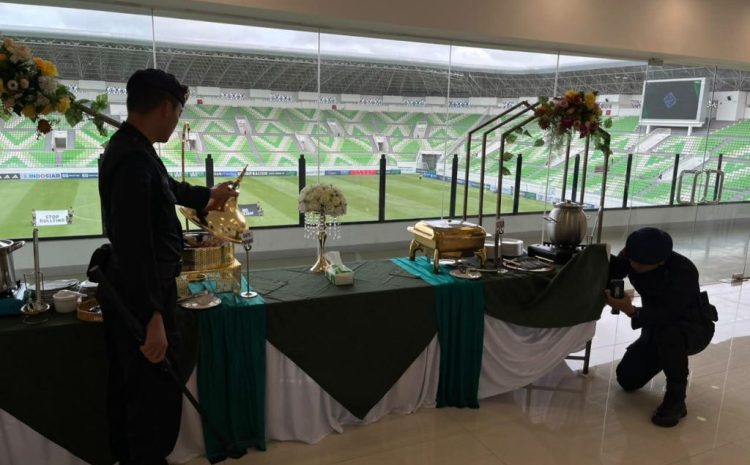  Den Gegana Brimob Sumut Laksanakan Sterilisasi, Pastikan Keamanan Pertandingan di Stadion Utama 