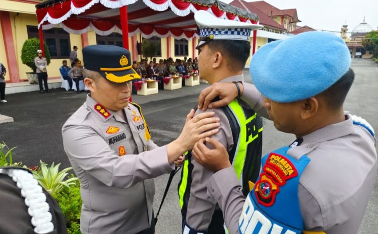  Kapolresta Deli Serdang Pimpin Gelar Pasukan Ops Patuh Toba 2026 Di Mako Polresta Deli Serdang