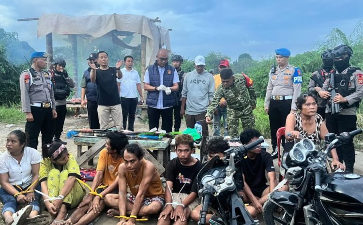  Satbrimob Polda Sumut Bersama Ditresnarkoba, GSN 7 Orang Positif Penikmat Diangkut