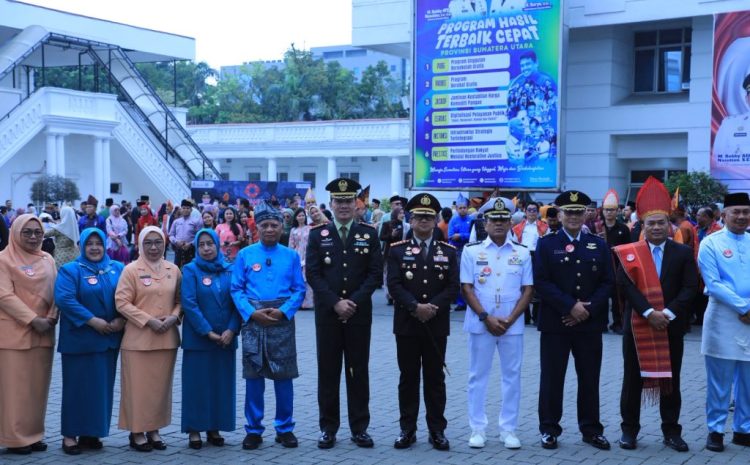 Dansat Brimob Polda Sumut Wakili Kapolda Hadiri Upacara Hari Sumpah Pemuda Ke-98, Perkuat Semangat Persatuan dan Keberagaman